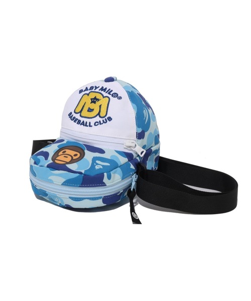 A BATHING APE(アベイシングエイプ)の「ABC CAMO MILO CAP SHOULDER BAG(ショルダーバッグ・キッズ・ブルー/グリーン・FREE)」の6枚目の写真