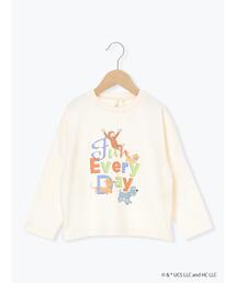 Samansa Mos2 Lagom（サマンサモスモスラーゴム）の「【おさるのジョージ】プリントロンT（Tシャツ/カットソー）」