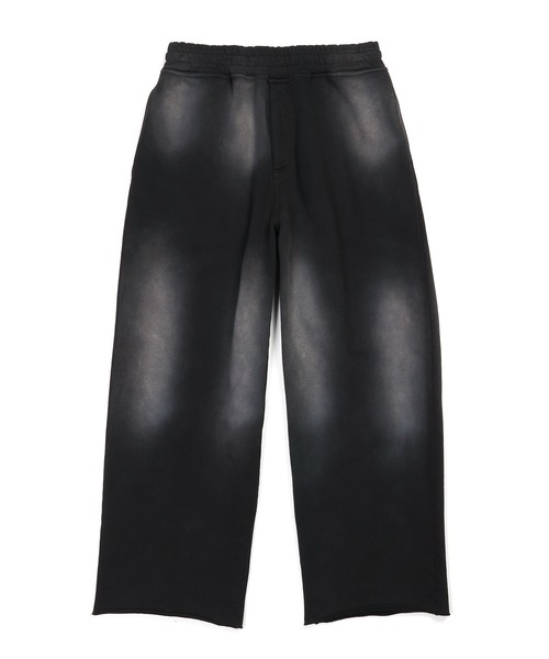 The DUFFER of ST.GEORGE(ザダファーオブセントジョージ)の「BRUSHED SWEAT WIDE PANTS:バイオウォッシュ ユーズド加工 スウェット ワイドパンツ(スウェットパンツ・メンズ・ネイビー/ブラック・LARGE/MEDIUM)」の6枚目の写真