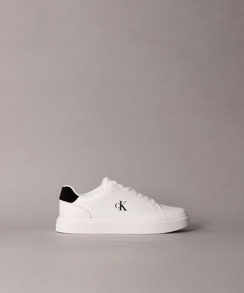 Calvin Klein(カルバン・クライン)の「クラシックレザーコートスニーカー(スニーカー・メンズ・ホワイト×ブラック・43/42/40/41)」の4枚目の写真