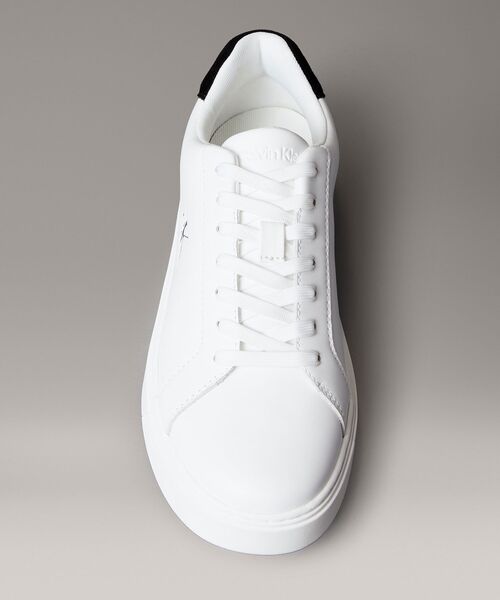 Calvin Klein(カルバン・クライン)の「クラシックレザーコートスニーカー(スニーカー・メンズ・ホワイト×ブラック・43/42/40/41)」の7枚目の写真