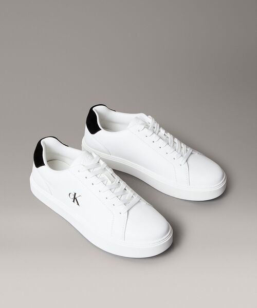 Calvin Klein(カルバン・クライン)の「クラシックレザーコートスニーカー(スニーカー・メンズ・ホワイト×ブラック・43/42/40/41)」の5枚目の写真