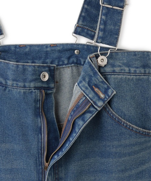 ADAM ET ROPE'（アダムエロペ）の「【サステナブル】2WAYデニムサロペット（サロペット/オーバーオール・レディース・ブラック/ブルー・38/36）」の19枚目の写真