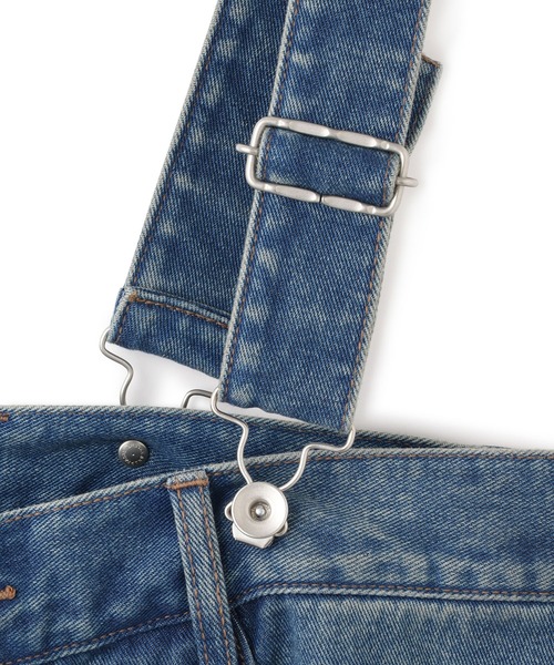 ADAM ET ROPE'（アダムエロペ）の「【サステナブル】2WAYデニムサロペット（サロペット/オーバーオール・レディース・ブラック/ブルー・38/36）」の21枚目の写真