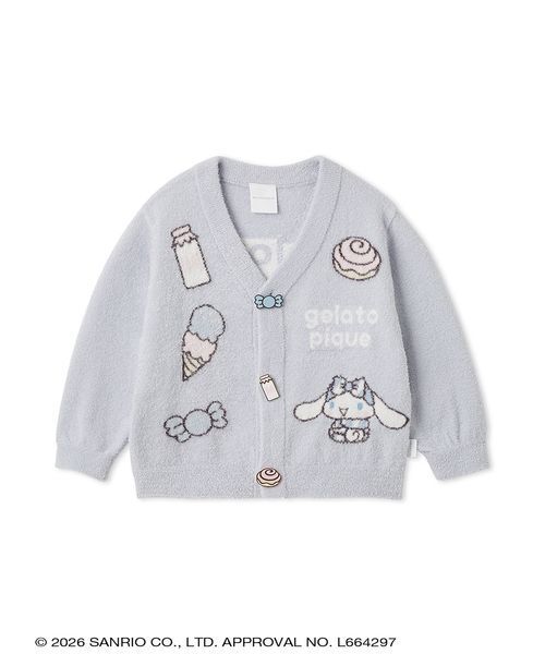 新品　限定 SANRIO ジェラートピケ コラボ スムーズィーカーディガン 白 sanrio house｜【gelato pique】【LADIES】スムーズィーカーディガン