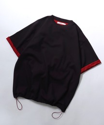 SITRY | SITRY Double Face Mulch Function Drawcord T-shirt/別注 ダブルフェイス 配色 マルチファンクション オーバーサイズ ドローコード ロールアップ 半袖Tシャツ レディース メンズ(Tシャツ/カットソー)