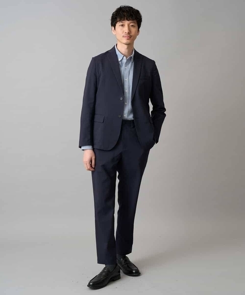 a.v.v（アーヴェヴェ）の「【イージーケア/洗濯機で洗える/毛玉になりにくい/ストレッチ】アムンゼンストレッチセミルーズパンツ（その他パンツ・メンズ・ベージュ/ネイビー・48/46/50）」の3枚目の写真