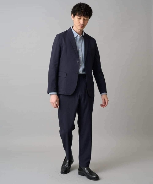 a.v.v（アーヴェヴェ）の「【イージーケア/洗濯機で洗える/毛玉になりにくい/ストレッチ】アムンゼンストレッチセミルーズパンツ（その他パンツ・メンズ・ベージュ/ネイビー・48/46/50）」の4枚目の写真