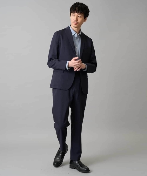 a.v.v（アーヴェヴェ）の「【イージーケア/洗濯機で洗える/毛玉になりにくい/ストレッチ】アムンゼンストレッチセミルーズパンツ（その他パンツ・メンズ・ベージュ/ネイビー・48/46/50）」の5枚目の写真