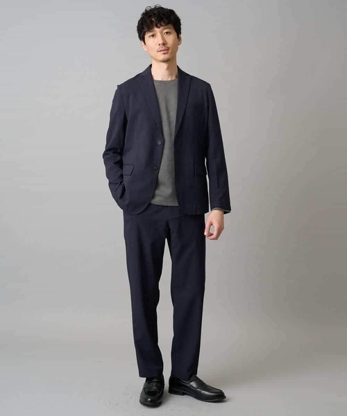 a.v.v（アーヴェヴェ）の「【イージーケア/洗濯機で洗える/毛玉になりにくい/ストレッチ】アムンゼンストレッチセミルーズパンツ（その他パンツ・メンズ・ベージュ/ネイビー・48/46/50）」の7枚目の写真