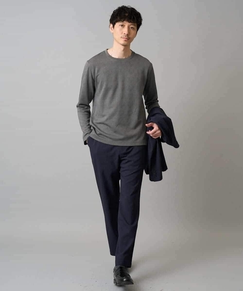 a.v.v（アーヴェヴェ）の「【イージーケア/洗濯機で洗える/毛玉になりにくい/ストレッチ】アムンゼンストレッチセミルーズパンツ（その他パンツ・メンズ・ベージュ/ネイビー・48/46/50）」の13枚目の写真