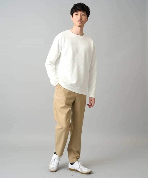 a.v.v（アーヴェヴェ）の「【イージーケア/洗濯機で洗える/毛玉になりにくい/ストレッチ】アムンゼンストレッチセミルーズパンツ（その他パンツ・メンズ・ベージュ/ネイビー・48/46/50）」の18枚目の写真