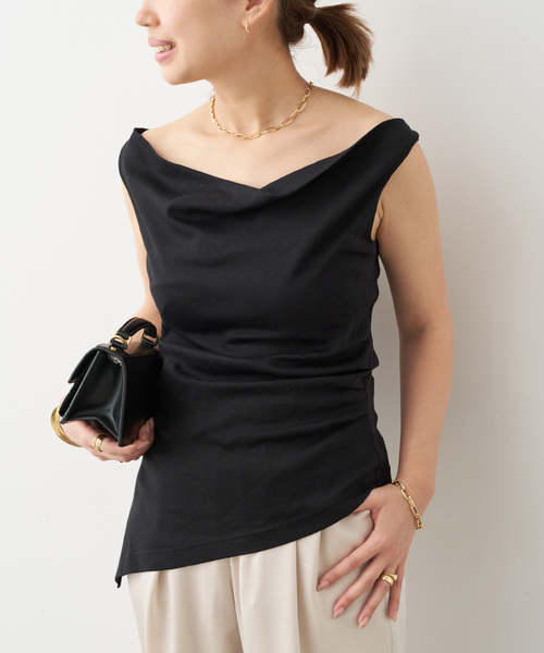 R2W/アールツーダブリュー】AIRI TWISTED BLOUSE（シャツ/ブラウス