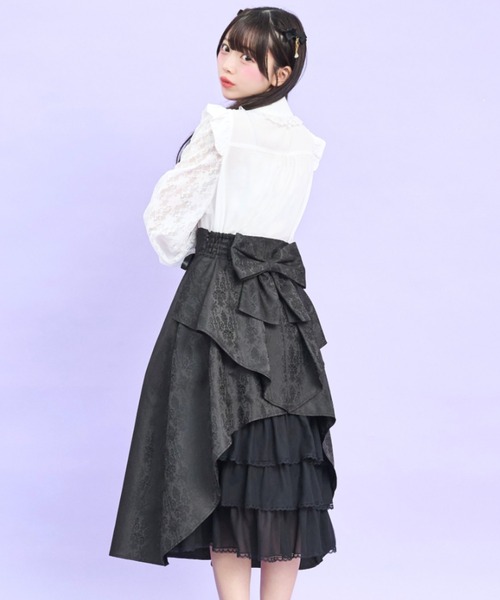 Secret Honey(シークレットハニー)の「バッスルミディスカート(スカート・レディース・ブラック系その他/ブラック・MEDIUM)」の2枚目の写真