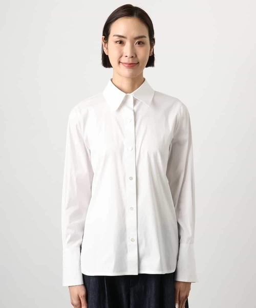 MICHEL KLEIN(ミッシェル・クラン)の「ハイパワーストレッチ ブロードシャツ(シャツ/ブラウス・レディース・ホワイト・38)」の7枚目の写真