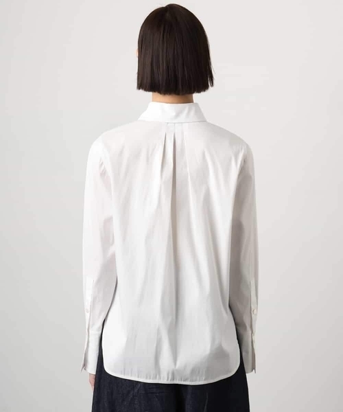 MICHEL KLEIN(ミッシェル・クラン)の「ハイパワーストレッチ ブロードシャツ(シャツ/ブラウス・レディース・ホワイト・38)」の9枚目の写真