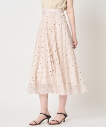 ANAYI（アナイ）の「オーガンジードットプリントプリーツ スカート（スカート）」