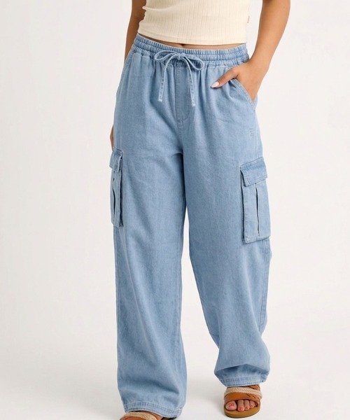 BILLABONG(ビラボン)の「BILLABONG ウィメンズ CARGO LONG PANTS ロングパンツ 【2026年春夏モデル】(その他パンツ・レディース・オフホワイト/ナチュラル/ライトブルー/マスタード・LARGE/MEDIUM)」の15枚目の写真