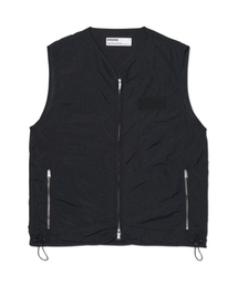 NOMANUAL（NOMANUAL）の「GRAPHIC NYLON VEST - BLACK（ベスト）」