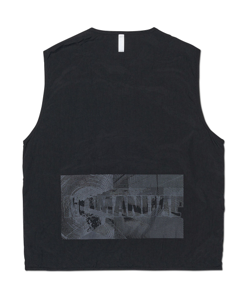 NOMANUAL（NOMANUAL）の「GRAPHIC NYLON VEST - BLACK（ベスト・レディース・その他・MEDIUM/LARGE/SMALL）」の3枚目の写真