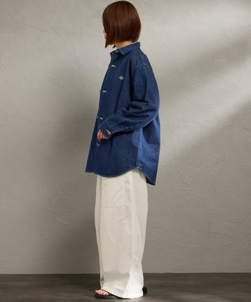 DANTON（ダントン）の「[DANTON/ダントン] 11ozデニム シャツジャケット（その他アウター・レディース・ネイビー・36）」の8枚目の写真