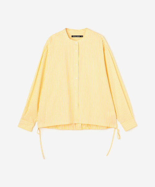 nicholson&nicholson(ニコルソンアンドニコルソン)の「nicholson & nicholson | 〈別注〉ドローストリングブラウス WOMEN(シャツ/ブラウス・レディース・ピンク/イエロー・38)」の13枚目の写真