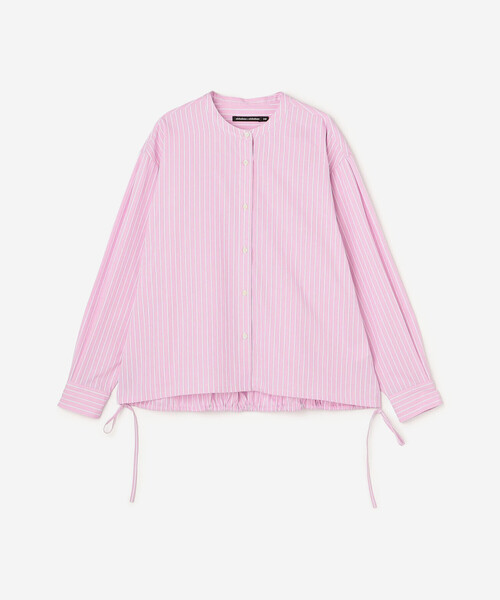 nicholson&nicholson(ニコルソンアンドニコルソン)の「nicholson & nicholson | 〈別注〉ドローストリングブラウス WOMEN(シャツ/ブラウス・レディース・ピンク/イエロー・38)」の14枚目の写真