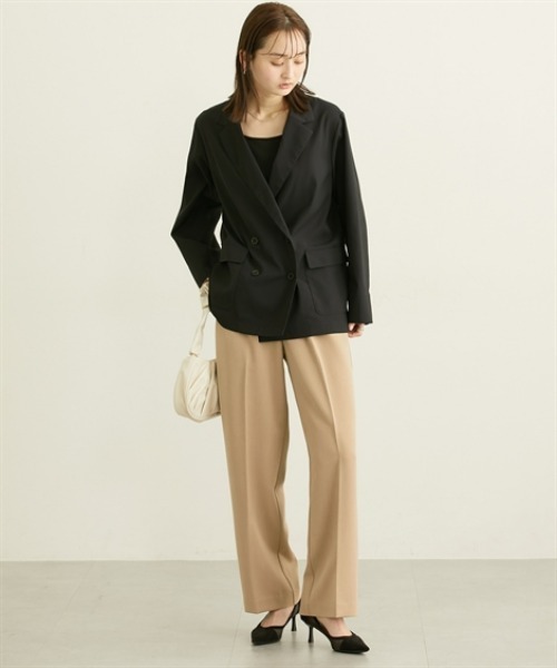 nissen（ニッセン）の「シアーテーラードジャケット【ウォッシャブル】（カバーオール・レディース・ブラック/アイボリー・L/M/LL/3L）」の16枚目の写真