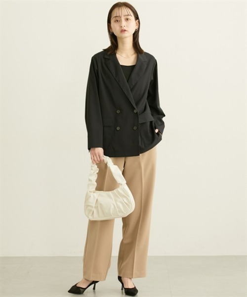 nissen（ニッセン）の「シアーテーラードジャケット【ウォッシャブル】（カバーオール・レディース・ブラック/アイボリー・L/M/LL/3L）」の17枚目の写真