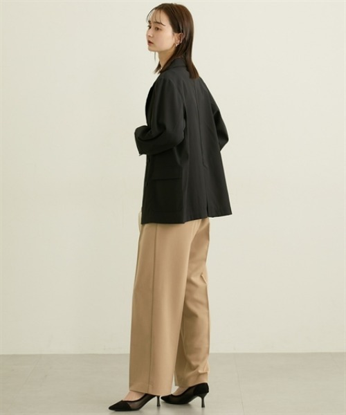 nissen（ニッセン）の「シアーテーラードジャケット【ウォッシャブル】（カバーオール・レディース・ブラック/アイボリー・L/M/LL/3L）」の19枚目の写真