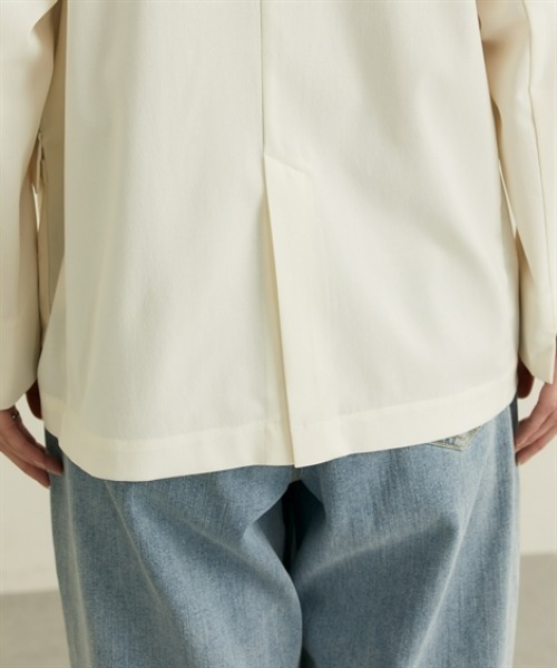 nissen（ニッセン）の「シアーテーラードジャケット【ウォッシャブル】（カバーオール・レディース・ブラック/アイボリー・L/M/LL/3L）」の21枚目の写真