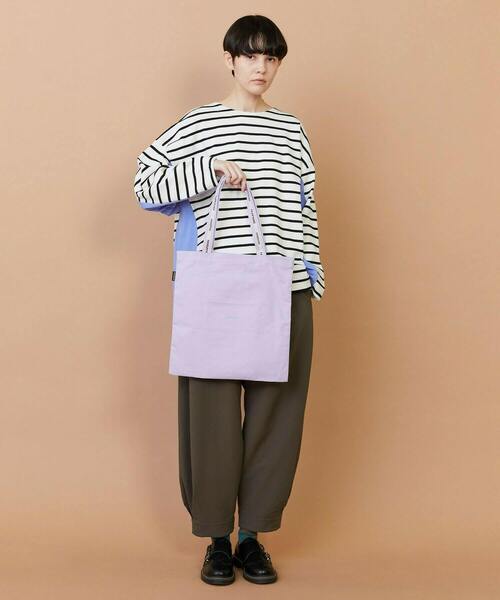 FRAPBOIS（フラボア）の「ロゴトート（トートバッグ・レディース・サックスブルー/パープル/ネイビー・FREE）」の9枚目の写真