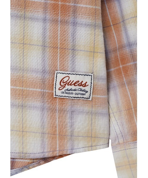 Guess（ゲス）の「MEN'S Woven L/Slv Shirt 長袖シャツ（シャツ/ブラウス・メンズ・ネイビー/オレンジ・MEDIUM/LARGE/X-LARGE/ONE SIZE）」の12枚目の写真