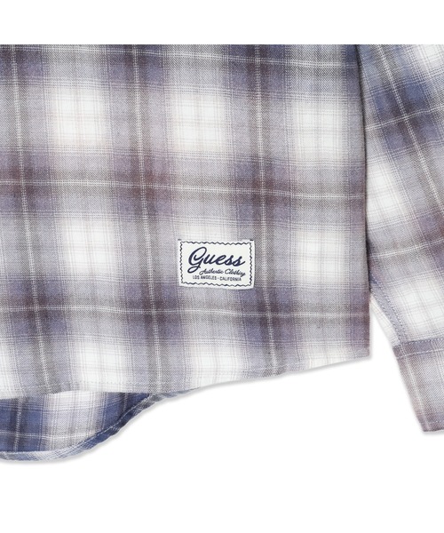 Guess（ゲス）の「MEN'S Woven L/Slv Shirt 長袖シャツ（シャツ/ブラウス・メンズ・ネイビー/オレンジ・MEDIUM/LARGE/X-LARGE/ONE SIZE）」の7枚目の写真