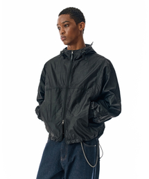 SECONDMONO（セカンドモノローグ）の「Flap Sheer Windbreaker [NYBLACK]_SEJK010NYBLACK（ナイロンジャケット）」