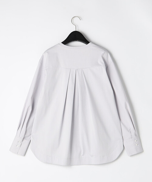 Gabardine K.T(ギャバジンケーティー)の「プレーティング天竺 袖カフスカットソー(Tシャツ/カットソー・レディース・ブラック/ライトグレー/ホワイト・9号/11号)」の9枚目の写真