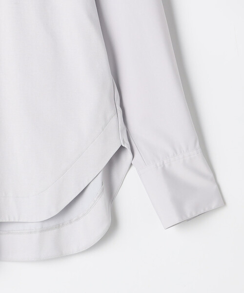Gabardine K.T(ギャバジンケーティー)の「プレーティング天竺 袖カフスカットソー(Tシャツ/カットソー・レディース・ブラック/ライトグレー/ホワイト・9号/11号)」の7枚目の写真