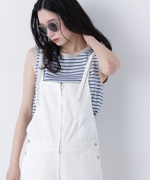 N.（N. Natural Beauty Basic）（エヌエヌナチュラルビューティーベーシック）の「【STAR＆STRIPE】ノースリーブボーダーカットソー（タンクトップ・レディース・ブルー系その他2/ブラウン系その他/ピンク系その他2・FREE）」の2枚目の写真