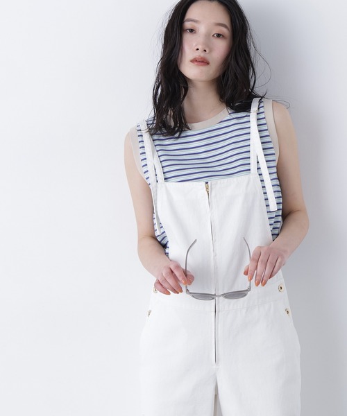 N.（N. Natural Beauty Basic）（エヌエヌナチュラルビューティーベーシック）の「【STAR＆STRIPE】ノースリーブボーダーカットソー（タンクトップ・レディース・ブルー系その他2/ブラウン系その他/ピンク系その他2・FREE）」の20枚目の写真