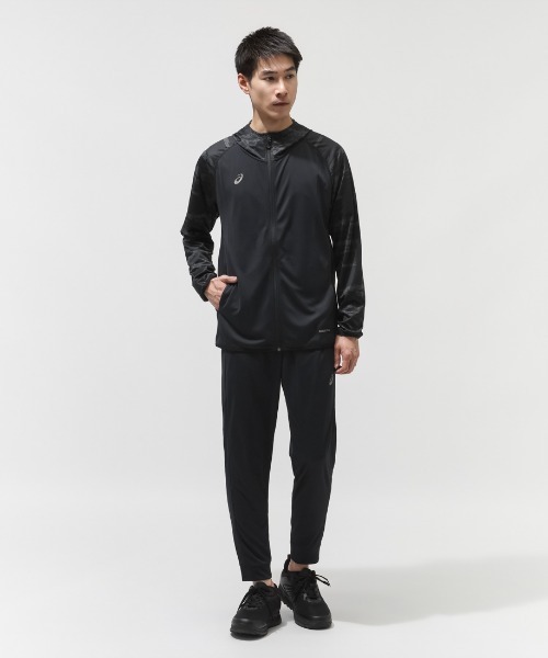 ASICS（アシックス）の「アシックス ASICS ヒートシールドサマーニットフーディー（ナイロンジャケット・メンズ・ブラック/ホワイト・L/LL/M）」の5枚目の写真