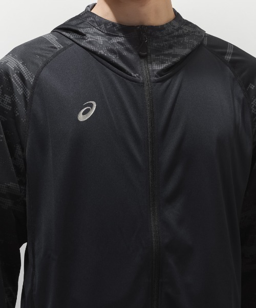 ASICS（アシックス）の「アシックス ASICS ヒートシールドサマーニットフーディー（ナイロンジャケット・メンズ・ブラック/ホワイト・L/LL/M）」の6枚目の写真
