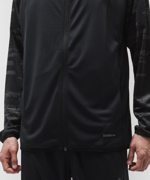 ASICS（アシックス）の「アシックス ASICS ヒートシールドサマーニットフーディー（ナイロンジャケット・メンズ・ブラック/ホワイト・L/LL/M）」の8枚目の写真