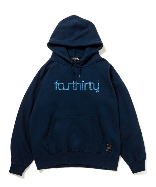 430（フォーサーティ）の「mpa4087- PZ LOGO ICON P-O PARKA パーカー(26-122)（パーカー・メンズ・ネイビー/ブルー/グレー/サックスブルー/ブラック/ホワイト/イエロー・3/2/1/0）」の4枚目の写真