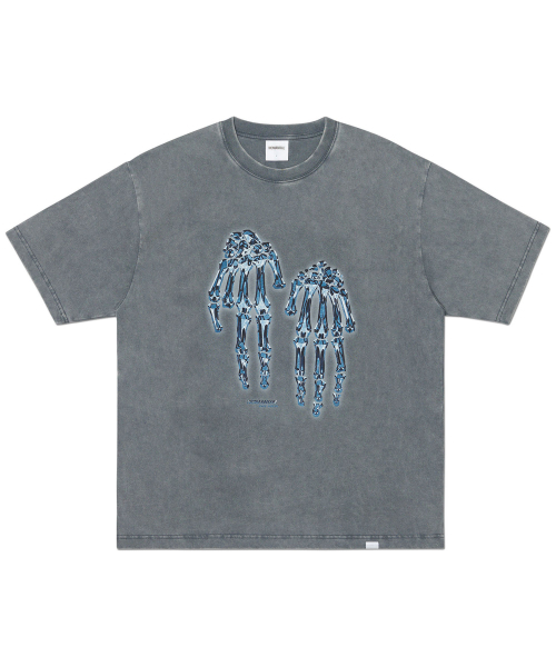 NOMANUAL(NOMANUAL)の「METAL F.S T-SHIRT - WASHED GRAY(Tシャツ/カットソー・レディース・その他・MEDIUM/LARGE/SMALL/X-LARGE)」の1枚目の写真