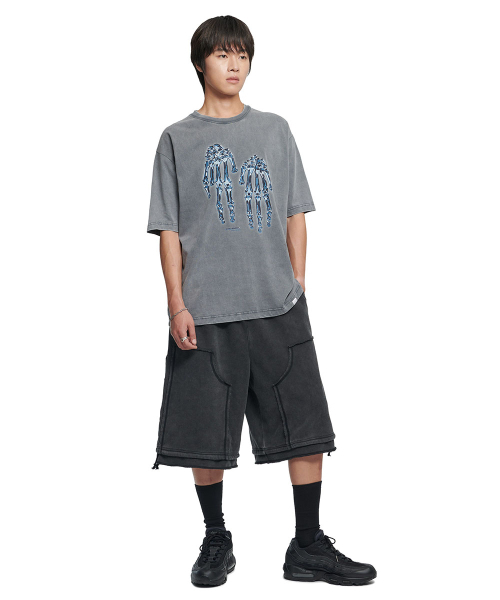NOMANUAL(NOMANUAL)の「METAL F.S T-SHIRT - WASHED GRAY(Tシャツ/カットソー・レディース・その他・MEDIUM/LARGE/SMALL/X-LARGE)」の3枚目の写真