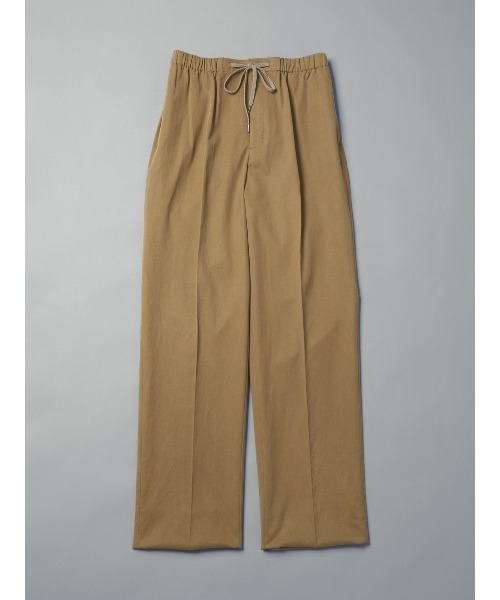 SUIT SQUARE(スーツスクエア)の「GOOVI/イージーパンツ/リヨセルコットンチノクロス/無地(スーツパンツ・メンズ・ベージュ/ブラック/ホワイト・1/2/3)」の3枚目の写真