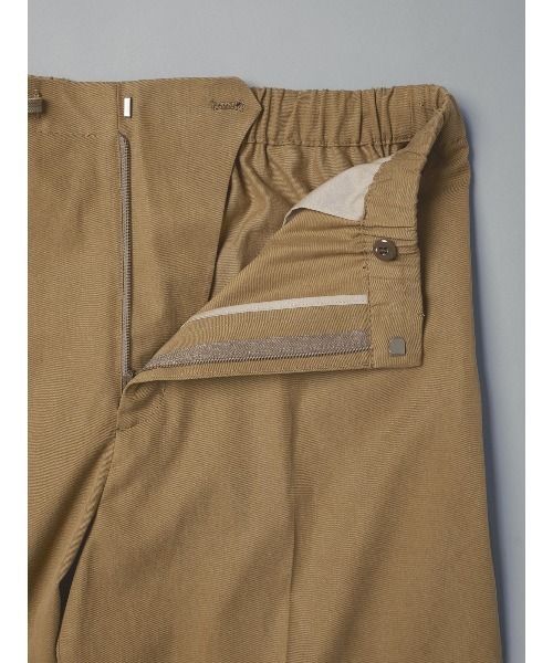 SUIT SQUARE(スーツスクエア)の「GOOVI/イージーパンツ/リヨセルコットンチノクロス/無地(スーツパンツ・メンズ・ベージュ/ブラック/ホワイト・1/2/3)」の8枚目の写真