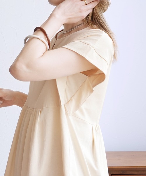 reca（レカ）の「Keyネックカットソー（Tシャツ/カットソー・レディース・ブルー系その他/アイボリー/ブラック・M）」の9枚目の写真