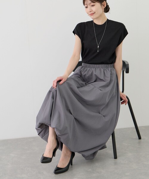 Jayro(ジャイロ)の「ランダムステッチバルーンスカート(スカート・レディース・ホワイト系その他/ブラック/グレー・M)」の15枚目の写真