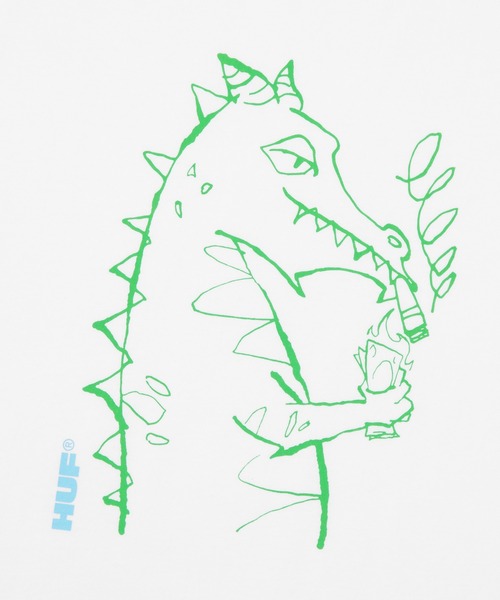 HUF(ハフ)の「CASH DRAGON TEE(Tシャツ/カットソー・メンズ・ブラック/ホワイト・S/M/L/XL/XXL)」の4枚目の写真